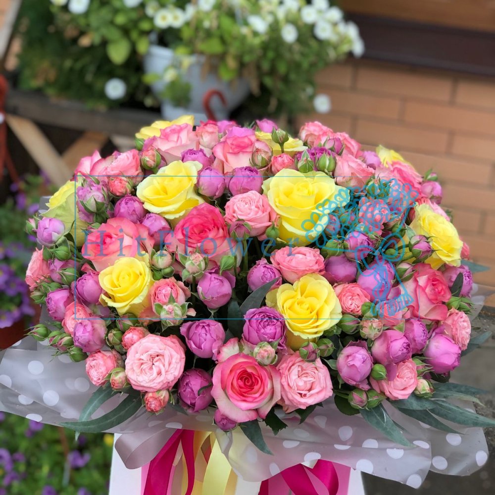 Цветочная композиция из Розы